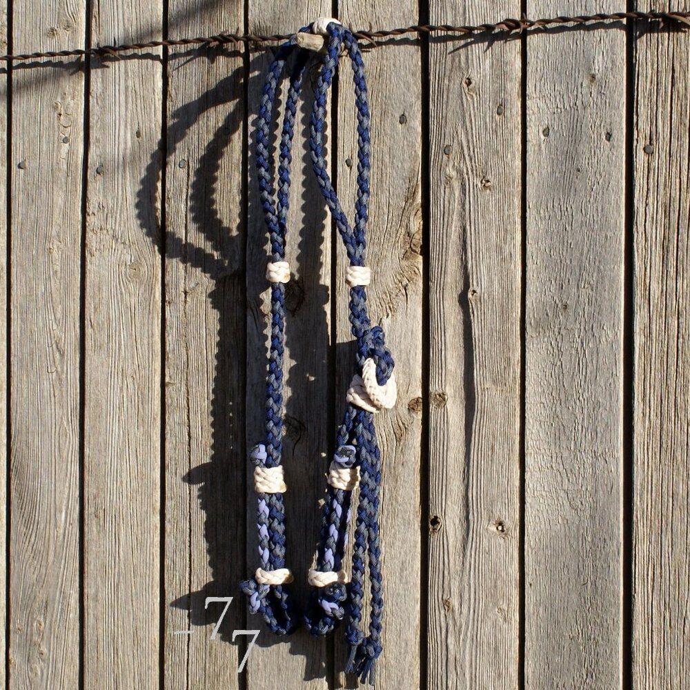 Handmade Vaquero/Buckaroo Style Braided Paracord Two-Ear Horse Bridle/Headstall